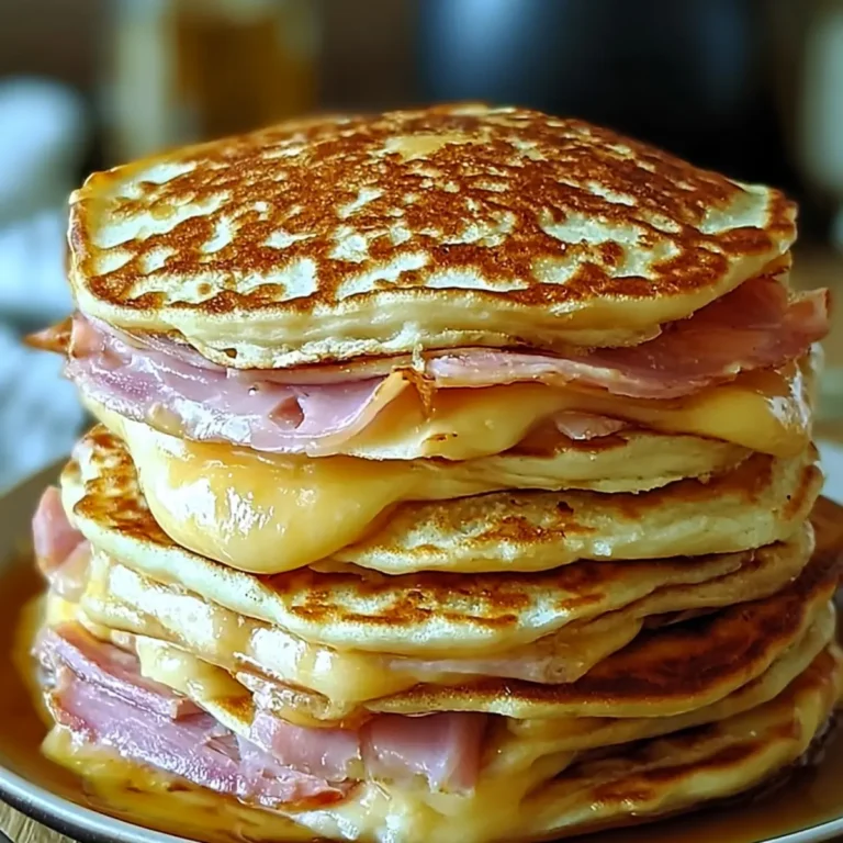 Pancakes Salés Jambon-Fromage