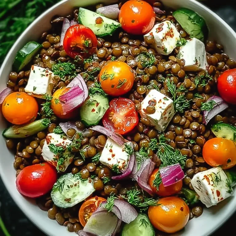 Salade de lentilles méditerranéennes