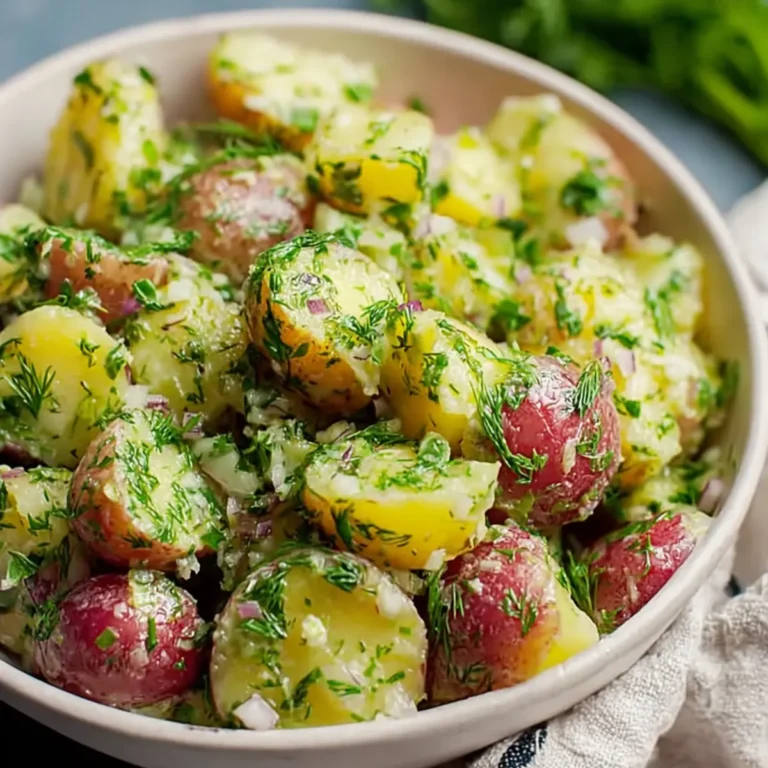 Salade de pommes de terre aux herbes