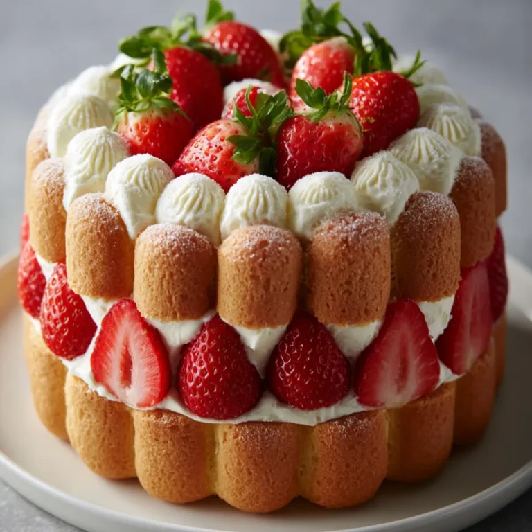 Charlotte aux fraises mascarpone