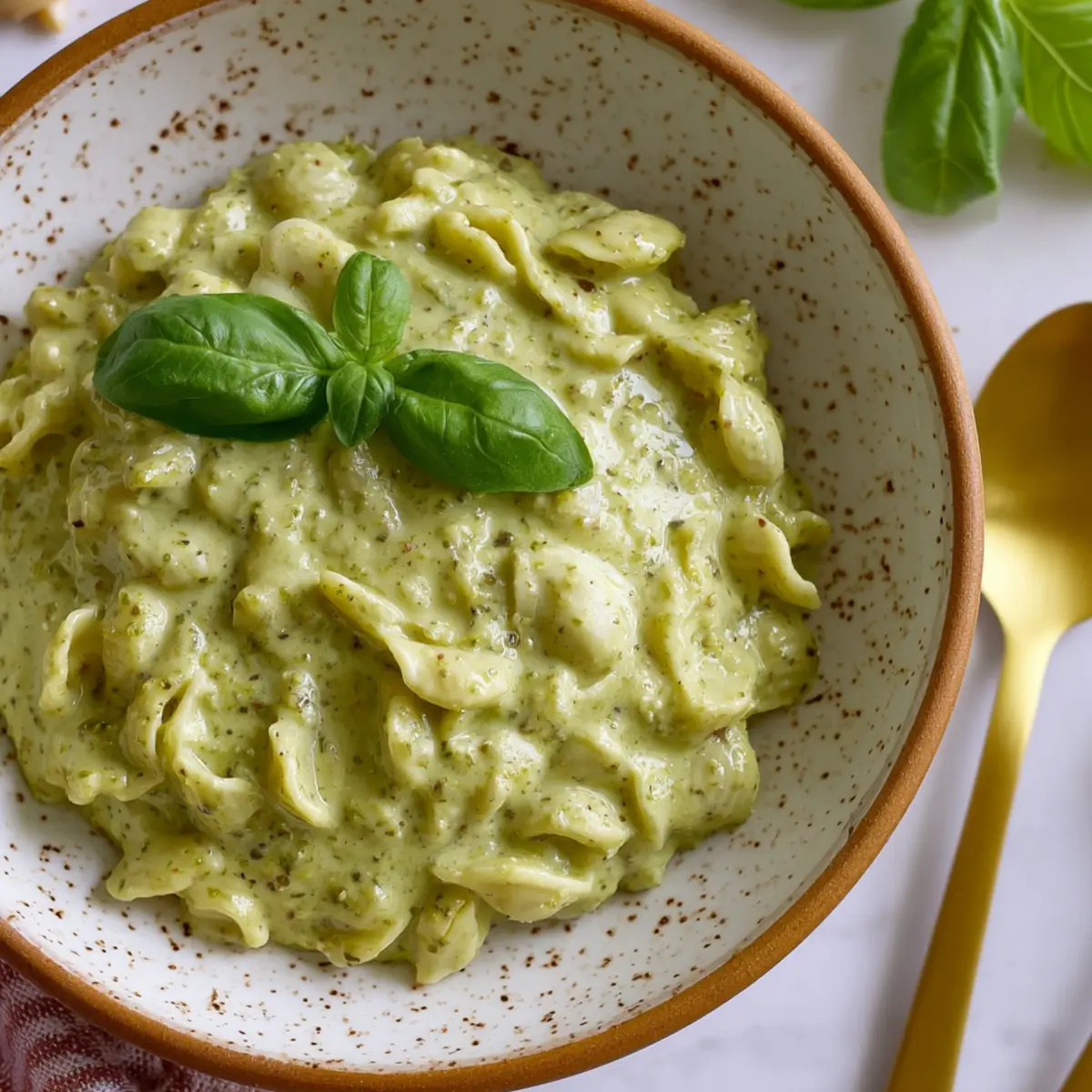 Sauce à la crème au pesto