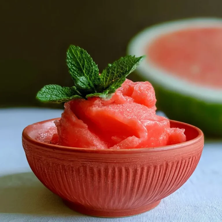 Sorbet à la pastèque