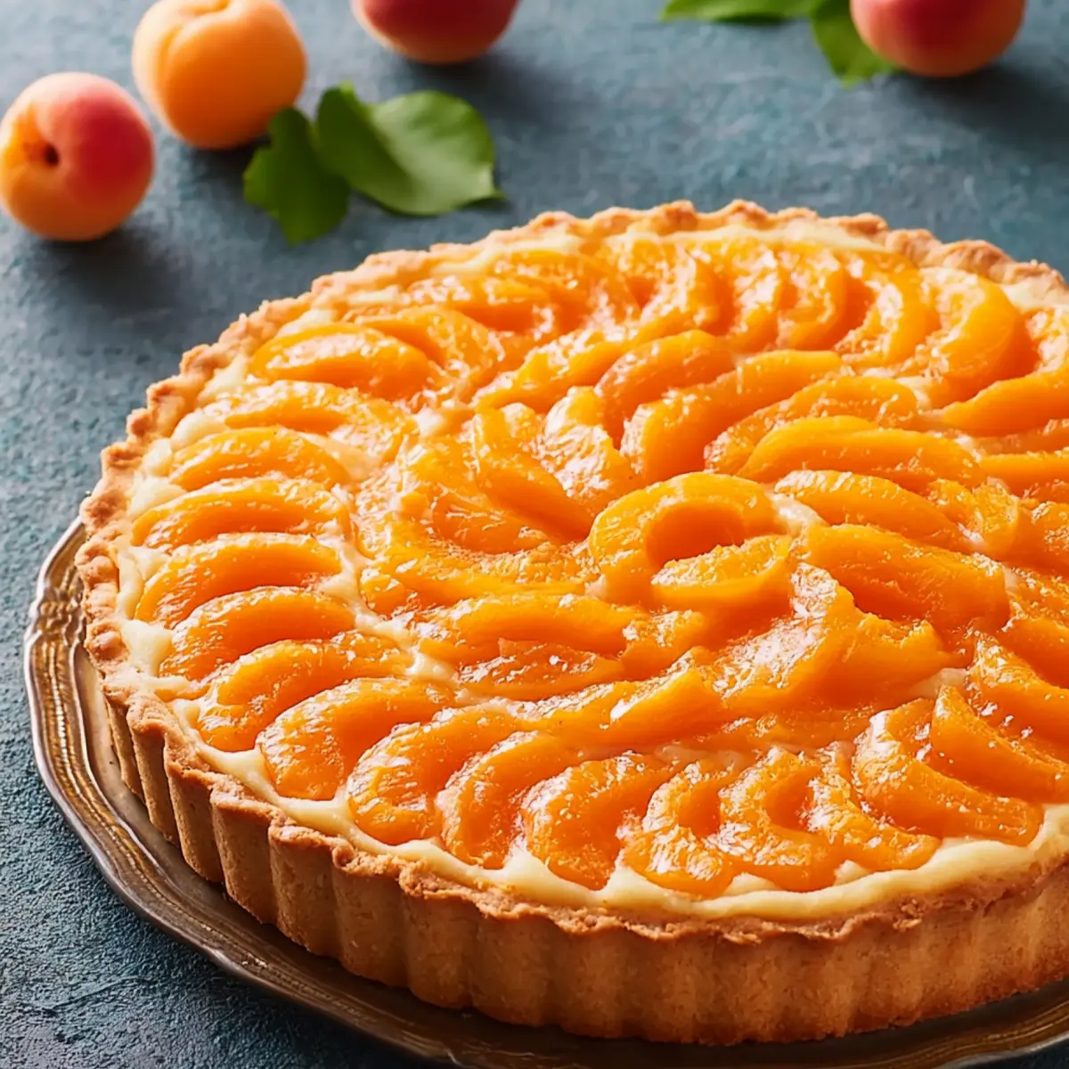 Tarte d'abricots à la crème d'amandes