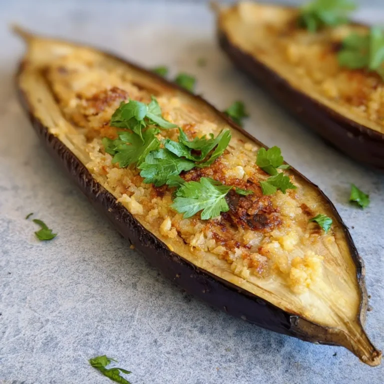 Aubergine grillée au four