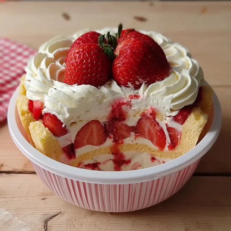 Charlotte aux fraises façon tiramisu