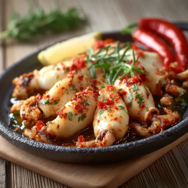 Chipirons au piment d’Espelette à la plancha