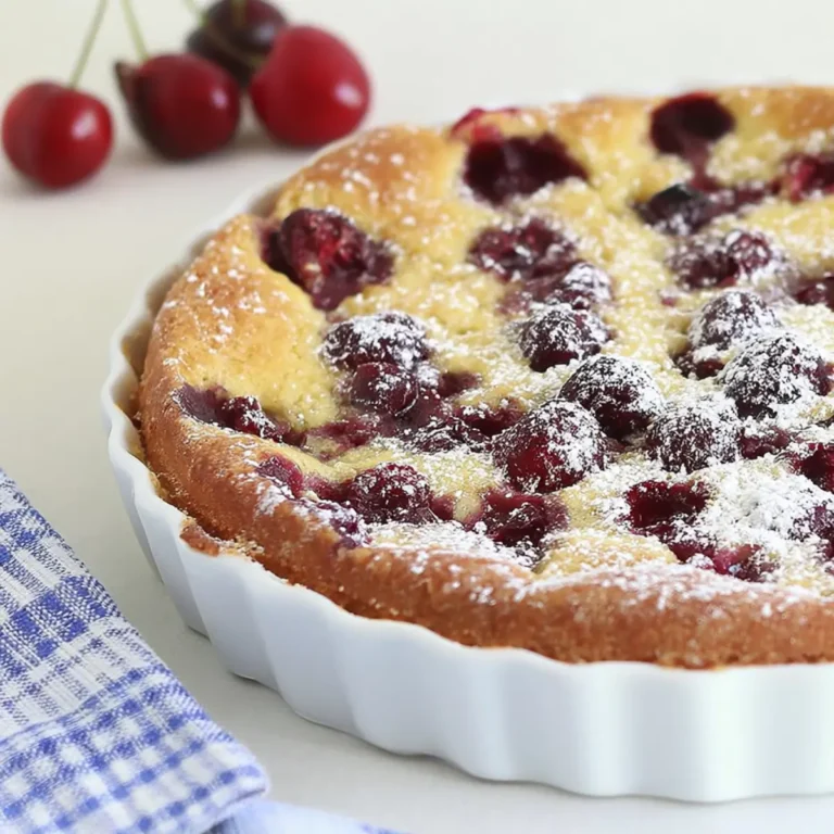 Clafoutis aux cerises traditionnel