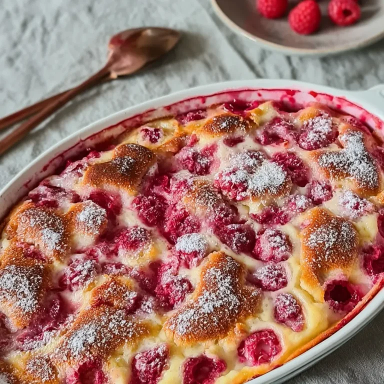 Clafoutis aux framboises