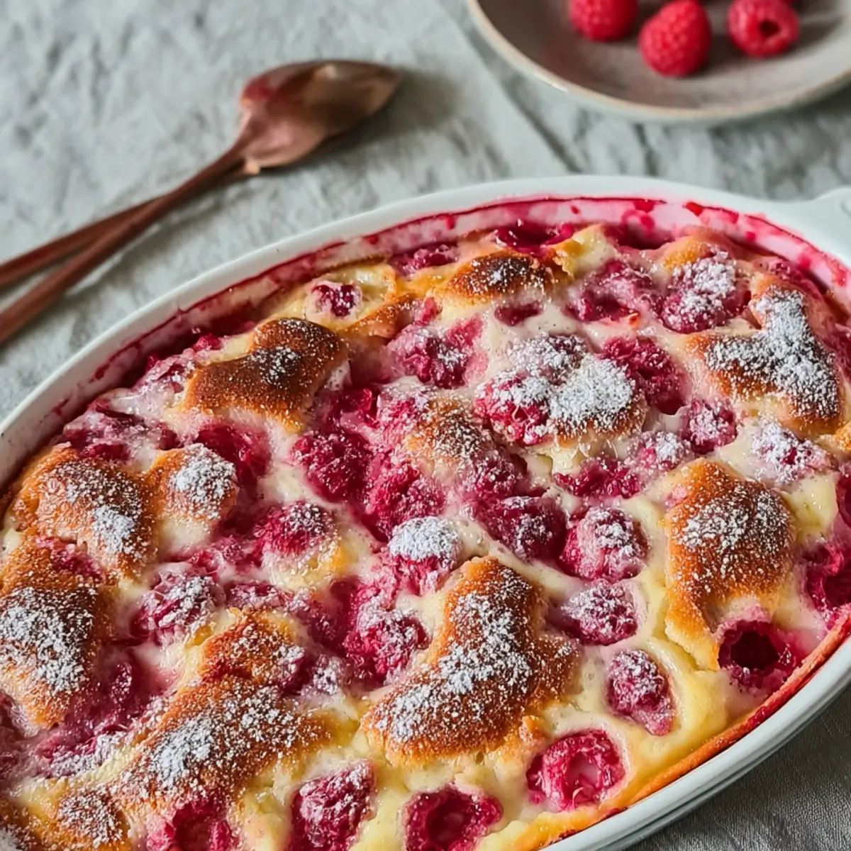 Clafoutis aux framboises