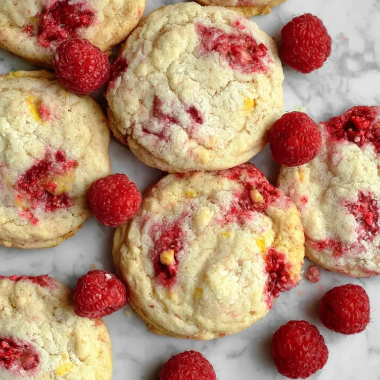 Cookies au citron et à la framboise