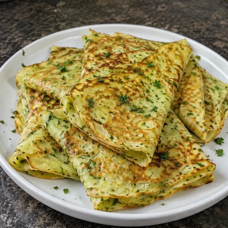 Crêpes fines de courgettes et pommes de terre, légères et savoureuses