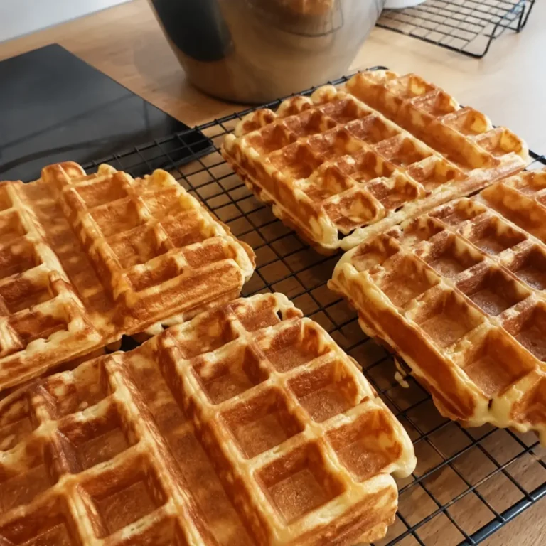 Gaufres briochées moelleuses au beurre et aux œufs
