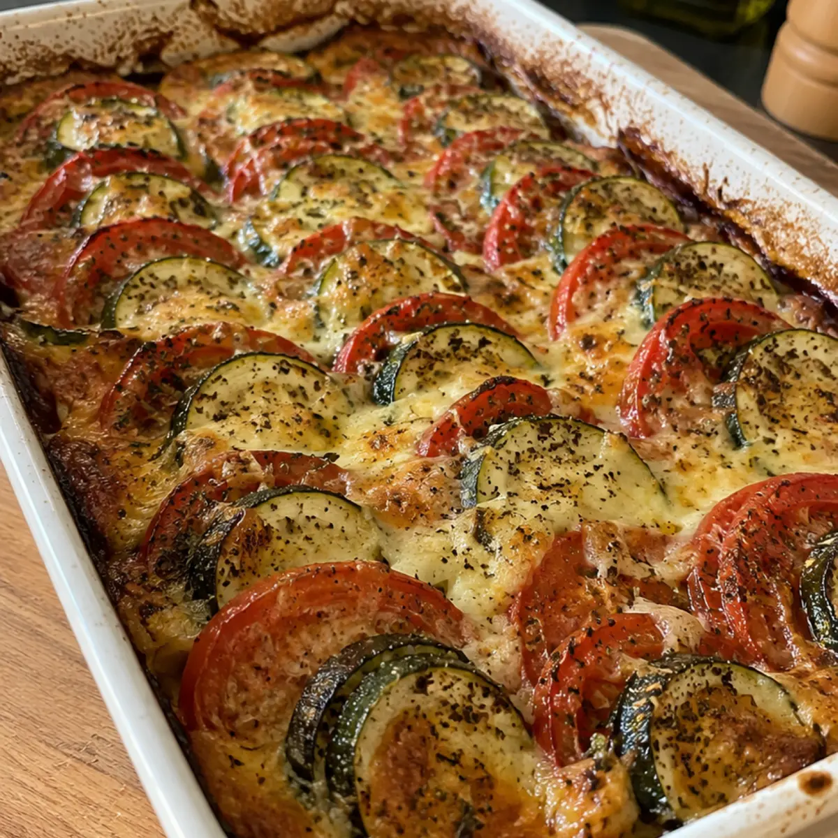 Gratin de courgettes et tomates au soleil légumes du soleil