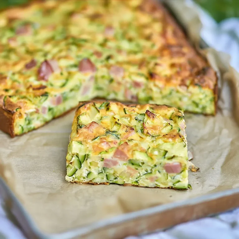 Gâteau de courgette aux lardons