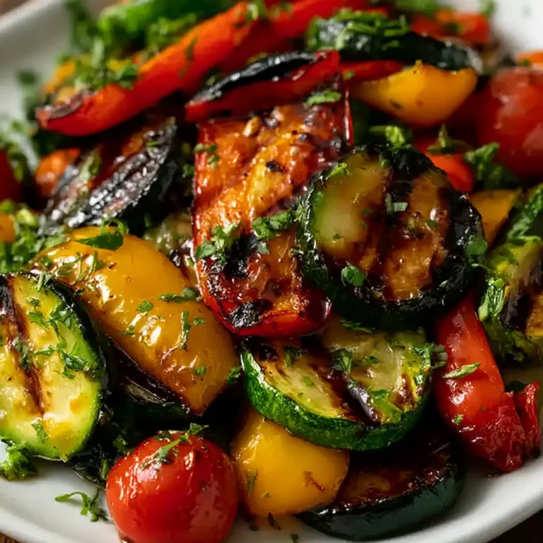 Légumes grillés au balsamique et herbes fraîches