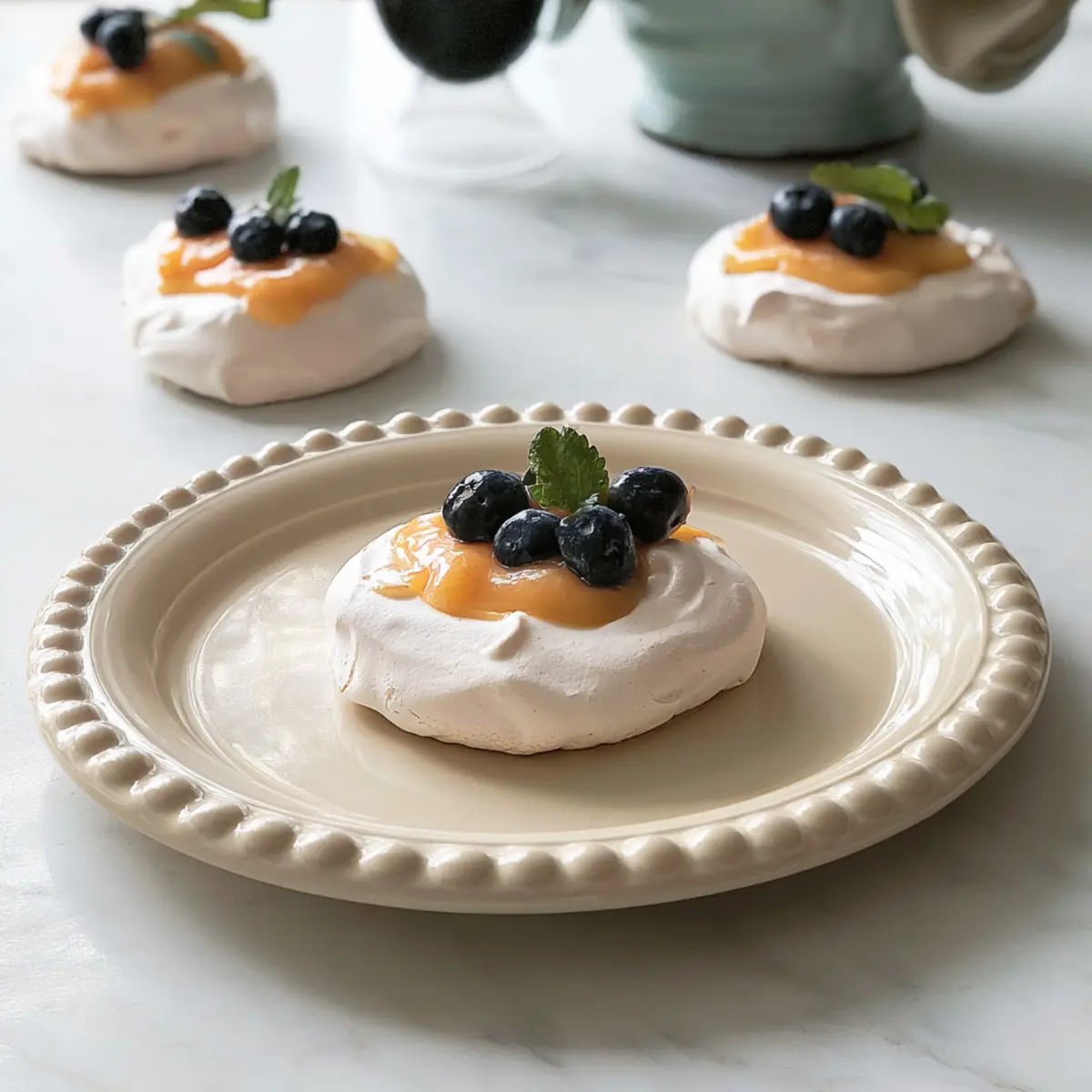 Meringues au curd d’agrumes