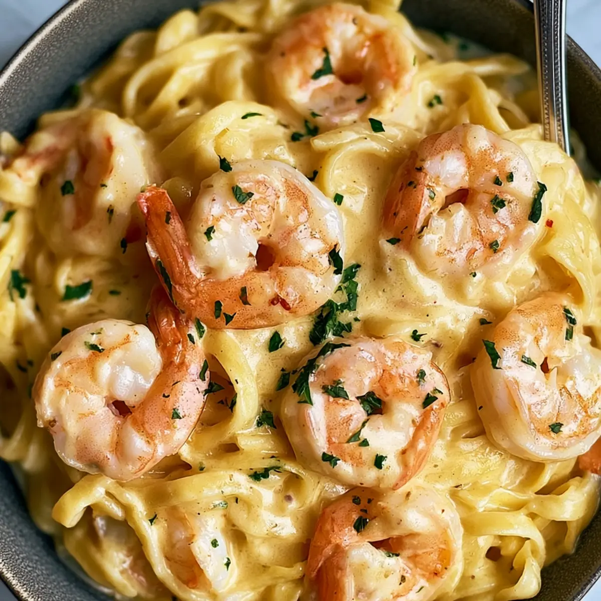Pâtes aux crevettes