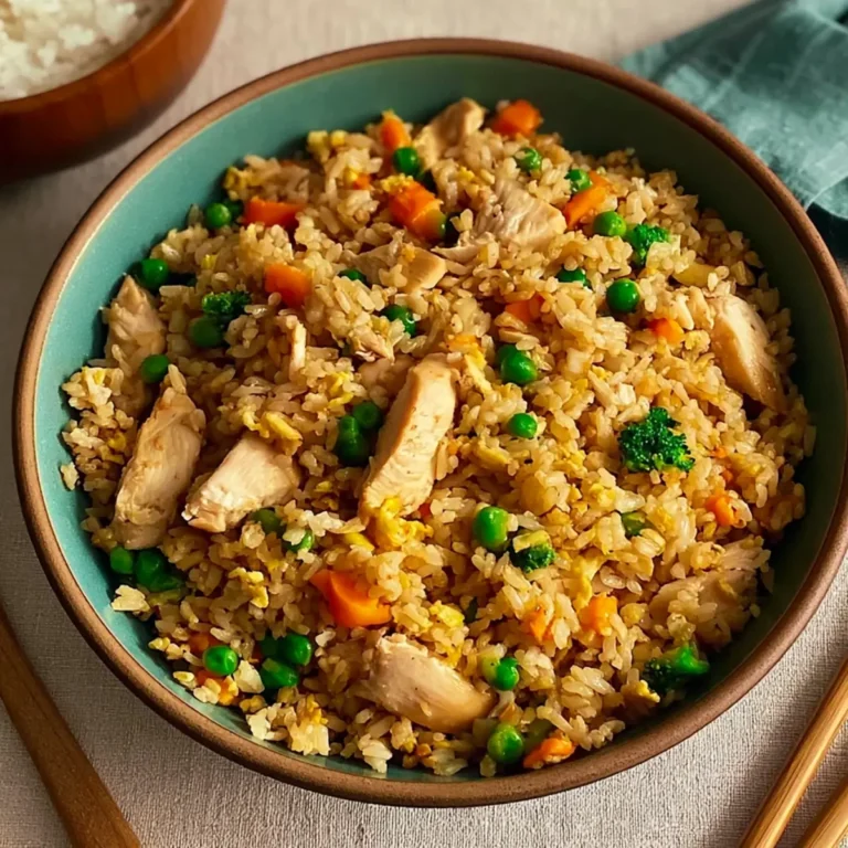 Riz frit chinois au poulet