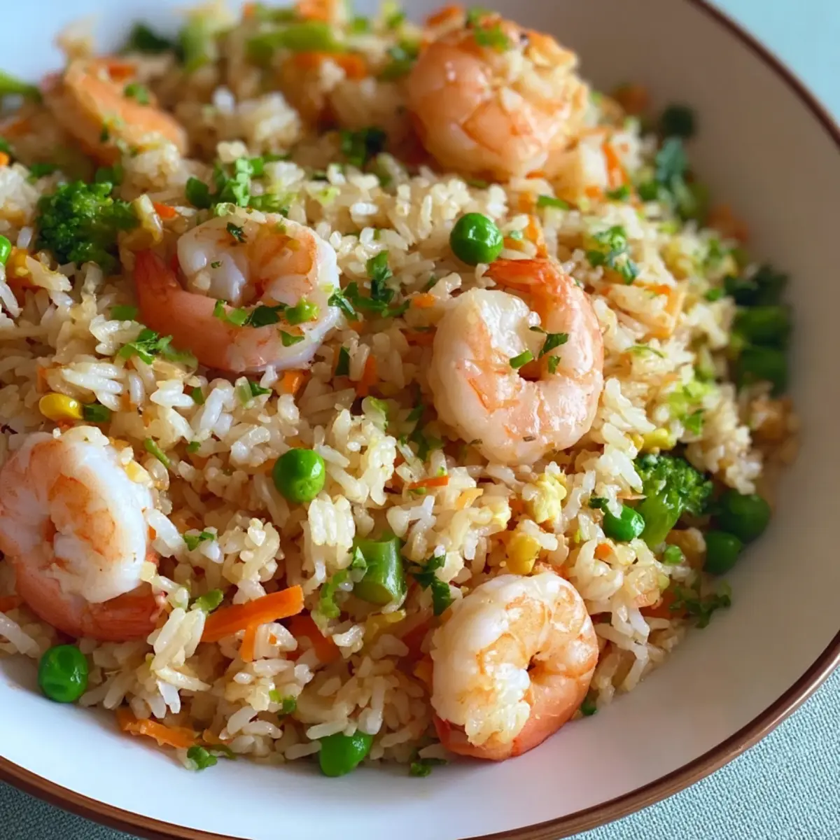Riz sauté aux crevettes