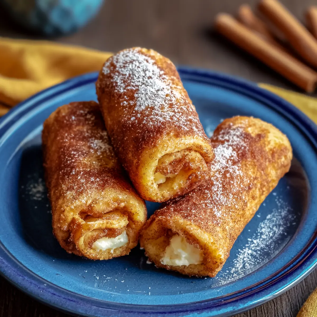 Roulés de pain perdu au sucre et à la cannelle