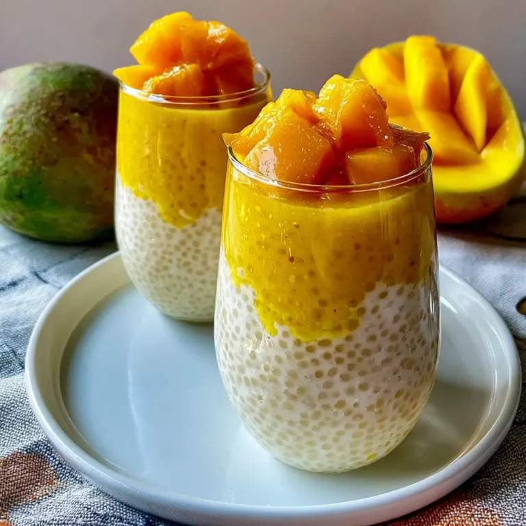 Sago à la mangue