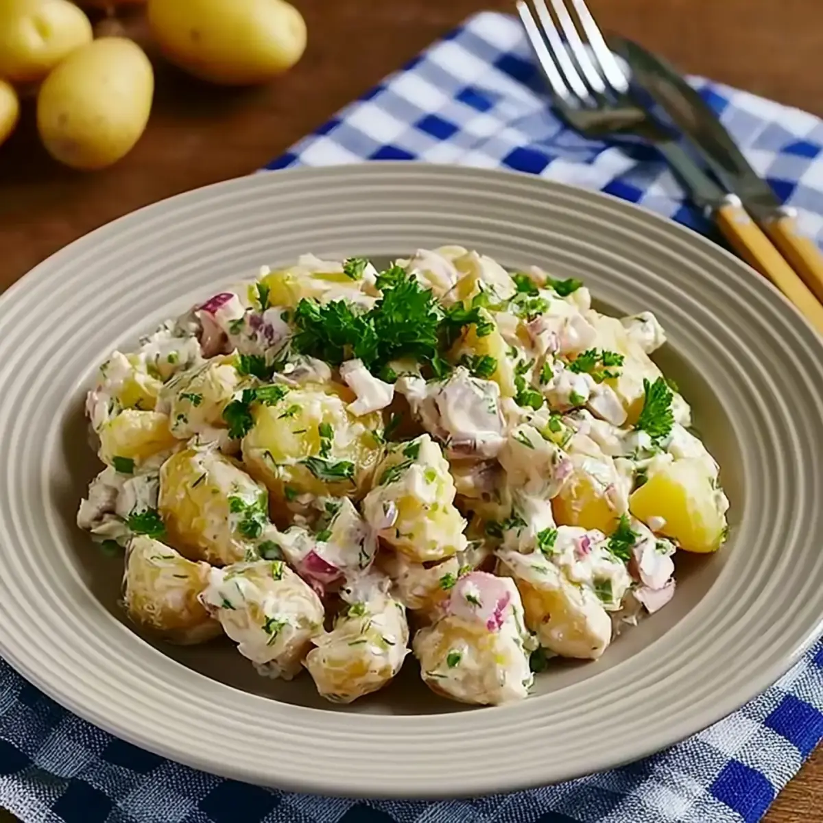 Salade de Pommes de Terre façon Allemande