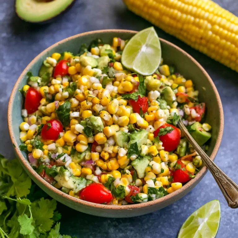 Salade de maïs d’été à l’avocat