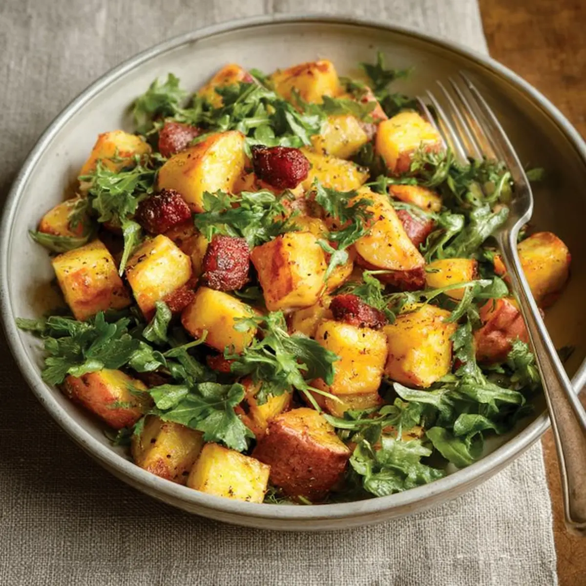 Salade de pommes de terre grillées