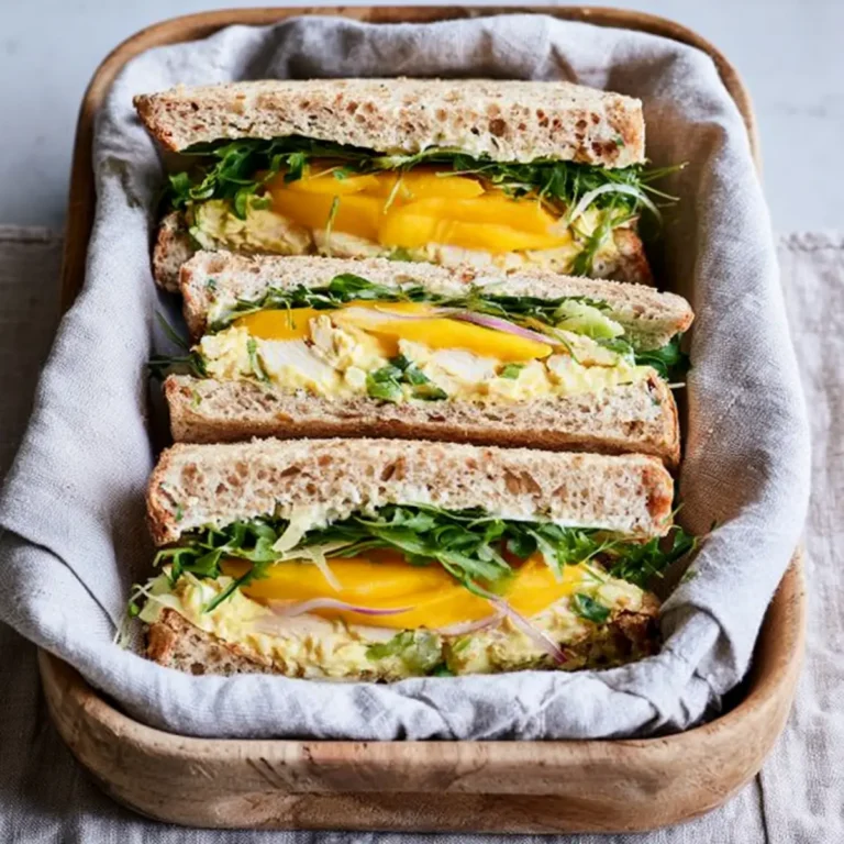 Sandwich au poulet à la mangue