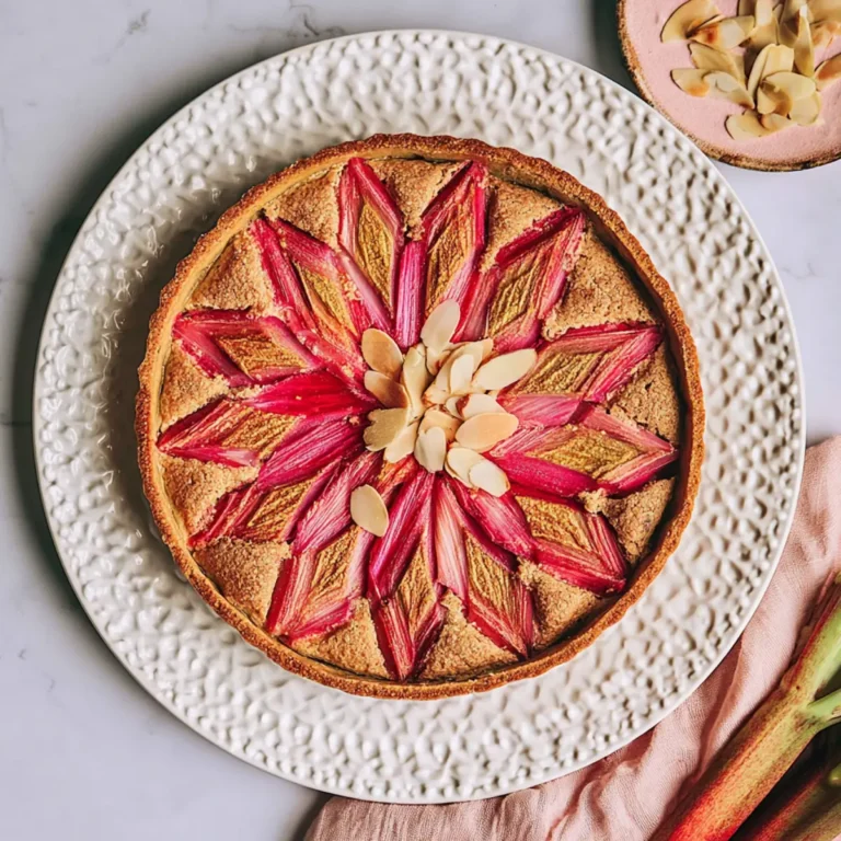 Tarte Rhubarbe Amande