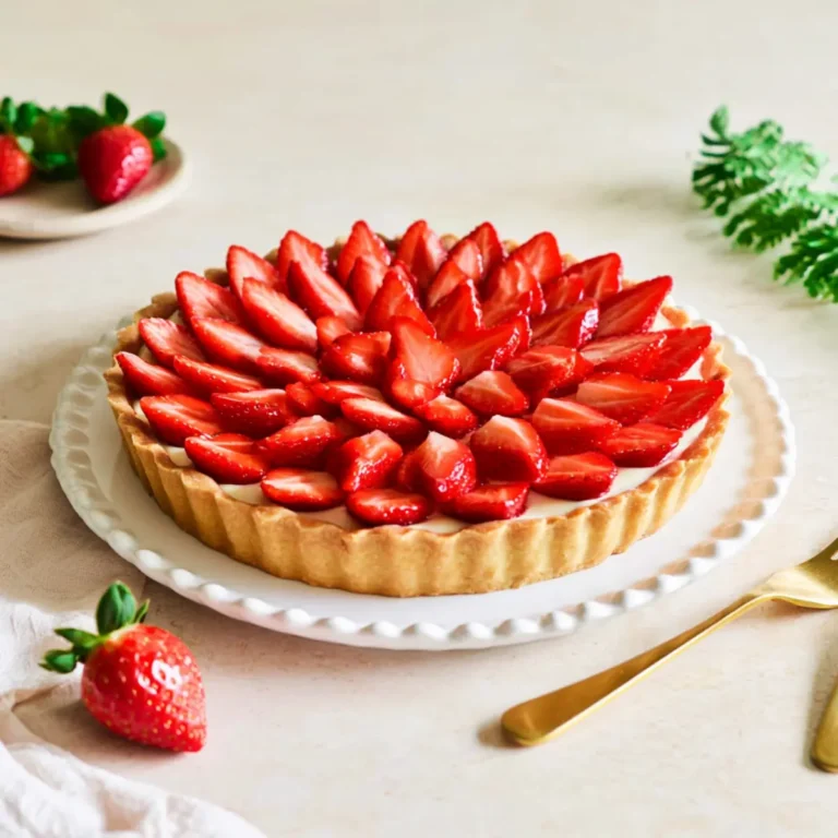 Tarte diplomate aux fraises