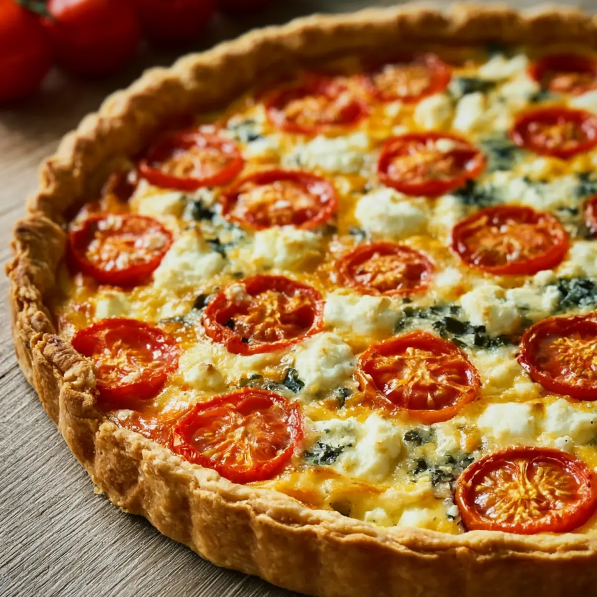 Tarte à la tomate et à la feta