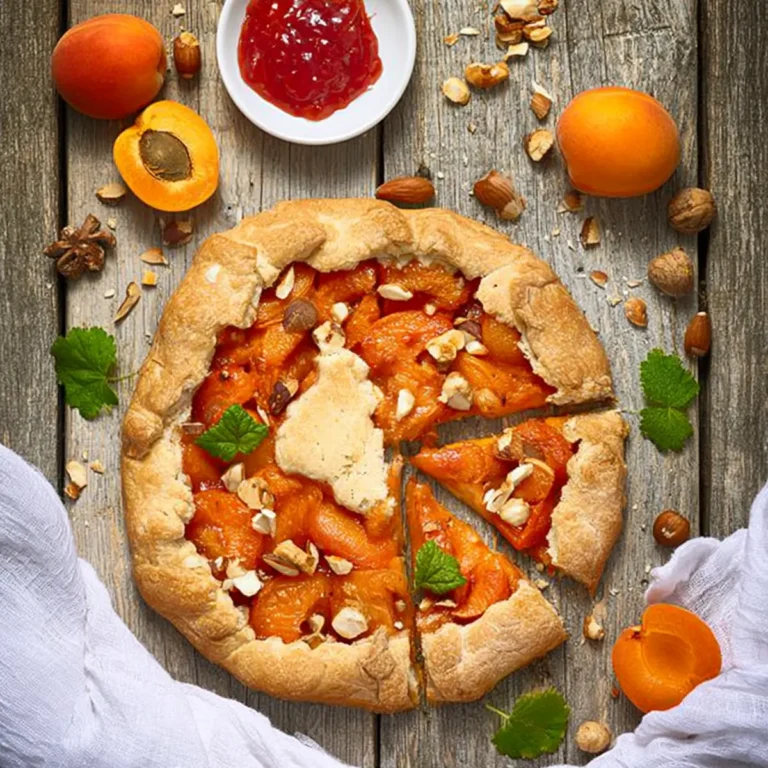 Tarte rustique aux abricots et aux noisettes