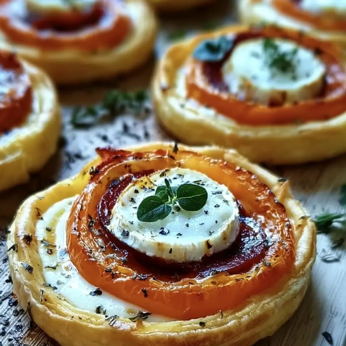 Tartelettes au Chorizo, Tomate et Chèvre