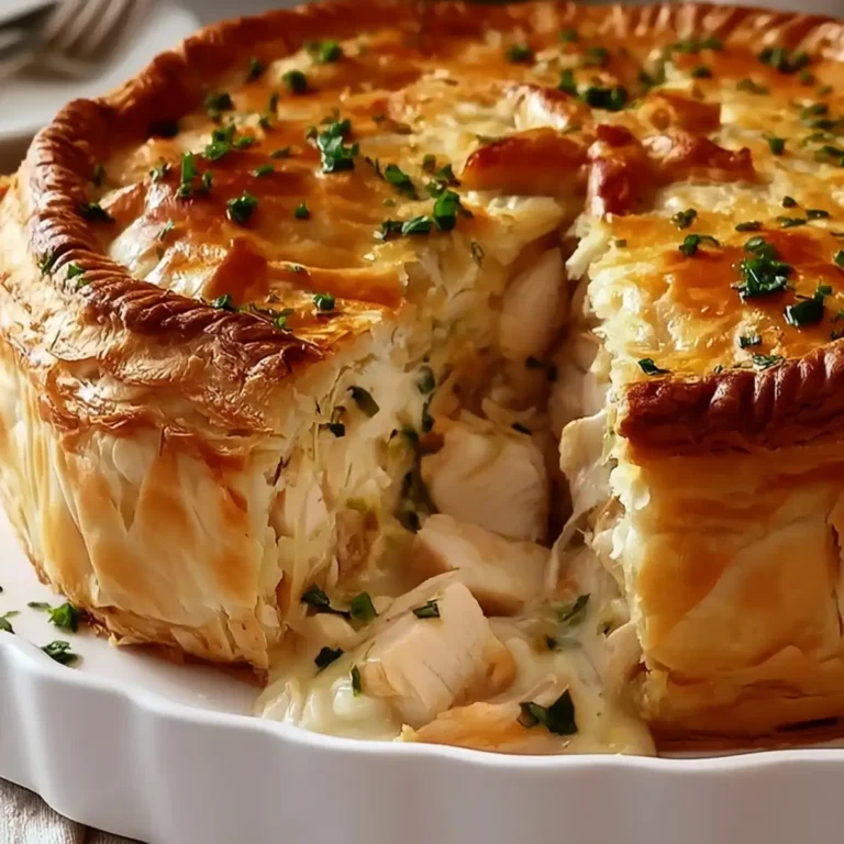 Tourte au Poulet Crémeuse