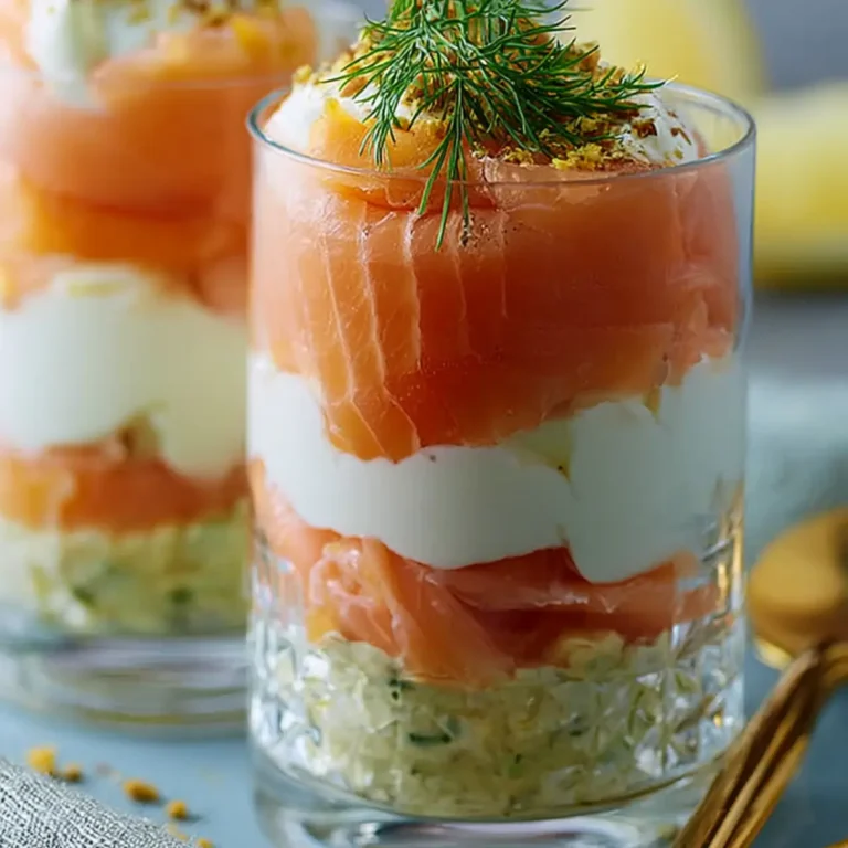Verrines au Saumon Fumé