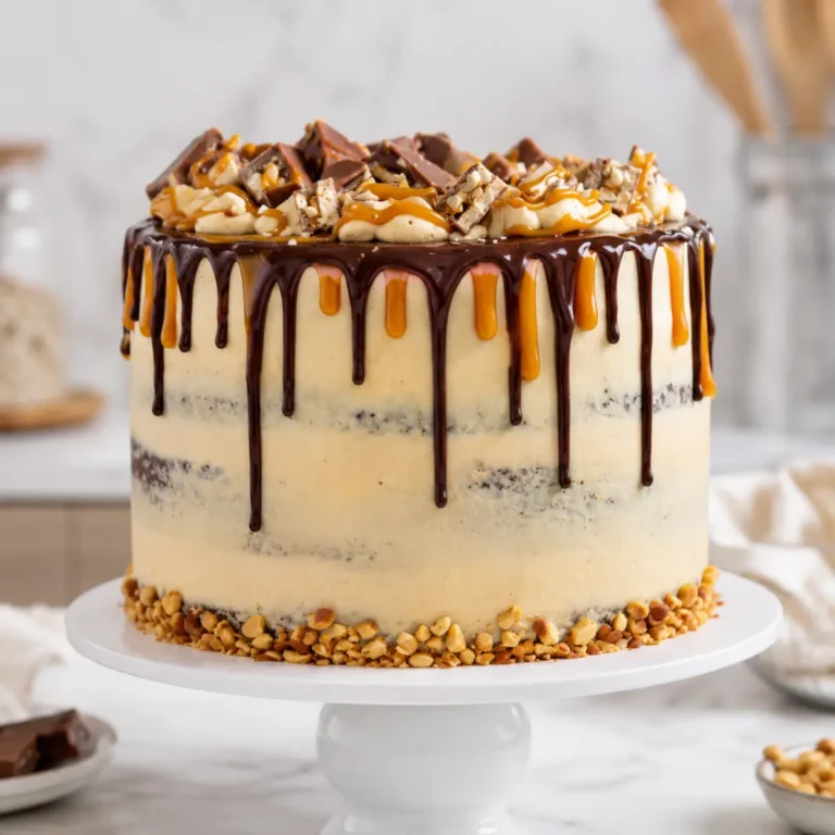 Gâteau Snickers au chocolat