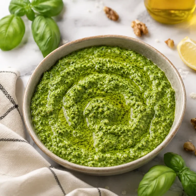 Pesto sans pignons de pin
