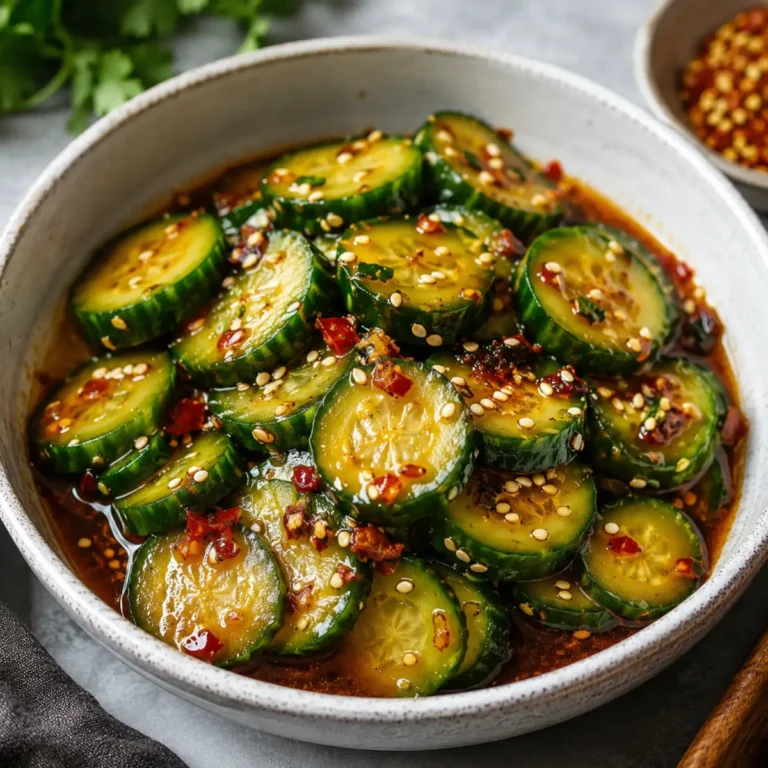 Salade asiatique de concombre