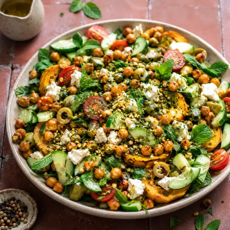 Salade de courgettes et pois chiches grillés