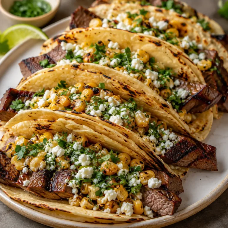Tacos au steak grillé et elote