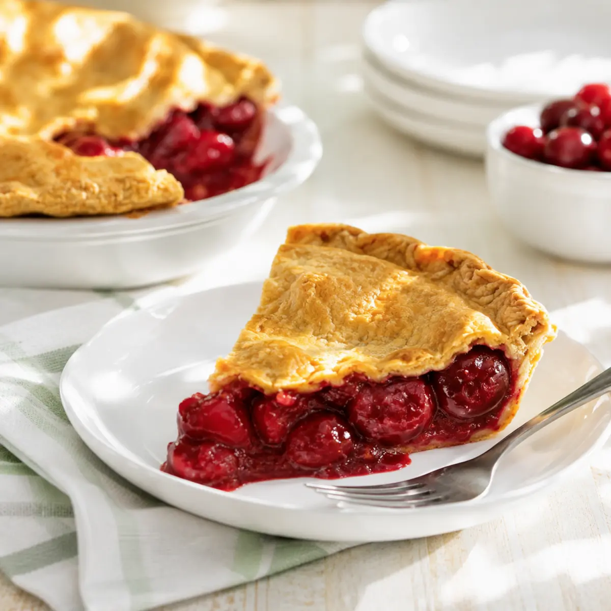 Tarte aux fraises et à la rhubarbe